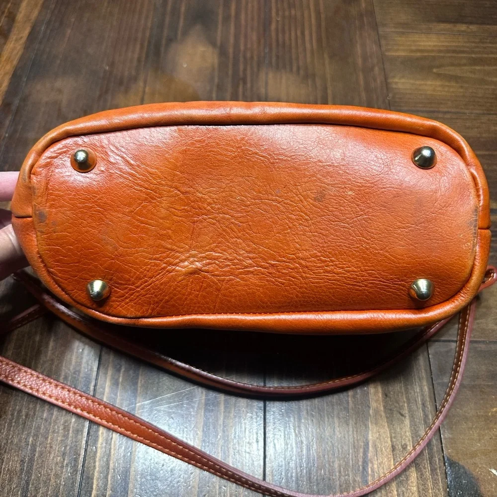 Diane Von Furstenberg Burnt Orange Crossbody or Hand Bag - Picture 7 of 8